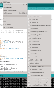 arduino options board