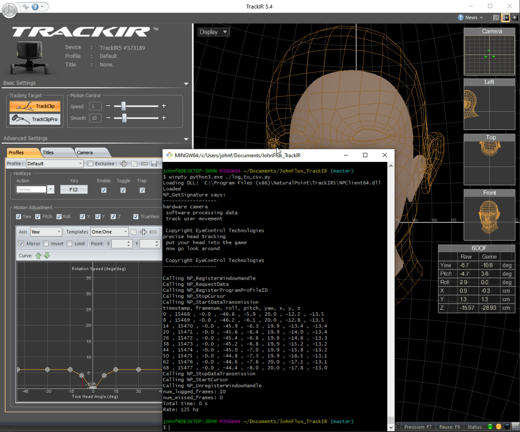6DOF head tracking in python (Part 2 of Samurai Robot) | John Tapsell
